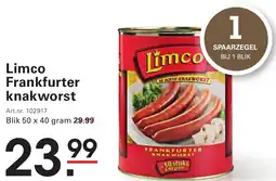 Sligro Limco Frankfurter knakworst aanbieding