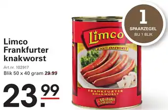 Sligro Limco Frankfurter knakworst aanbieding
