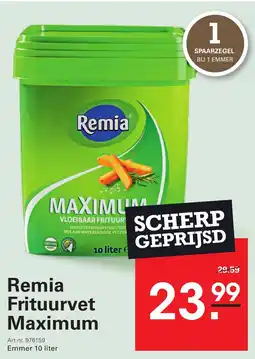 Sligro Remia Frituurvet Maximum aanbieding