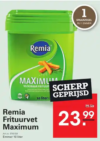 Sligro Remia Frituurvet Maximum aanbieding
