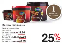 Sligro Remia Satésaus aanbieding