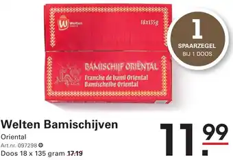 Sligro Welten Bamischijven aanbieding