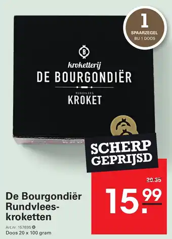 Sligro De Bourgondiër Rundvlees Kroketten aanbieding