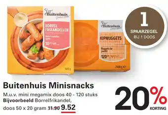 Sligro Buitenhuis Minisnacks aanbieding