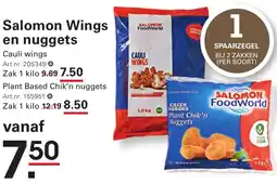 Sligro Salomon Wings en nuggets aanbieding