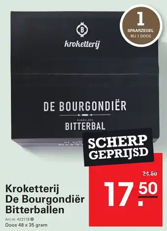 Sligro Kroketterij De Bourgondiër Bitterballen aanbieding
