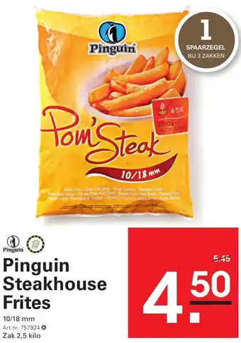 Sligro Pinguin Steakhouse Frites aanbieding