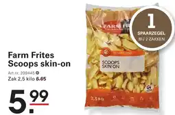 Sligro Farm Frites Scoops skin-on aanbieding
