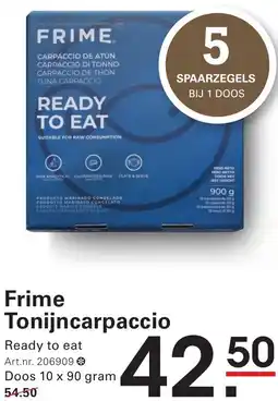 Sligro Frime Tonijncarpaccio aanbieding
