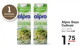 Sligro Alpro Soya Culinair aanbieding
