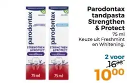 Trekpleister Parodontax tandpasta Strengthen & Protect aanbieding