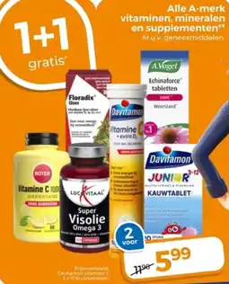 Trekpleister Alle A-merk vitaminen, mineralen en supplementen aanbieding