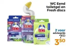 Trekpleister WC Eend toiletgel en Fresh discs aanbieding