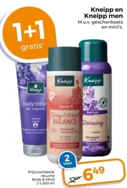 Trekpleister Kneipp en Kneipp men aanbieding