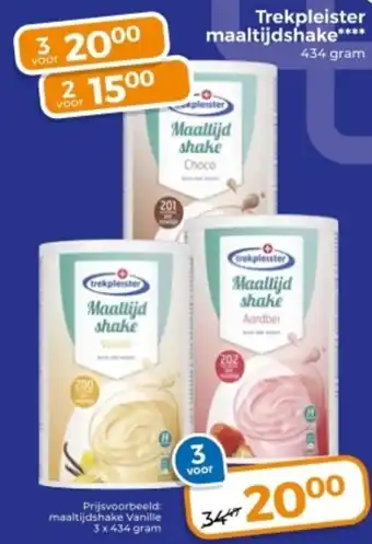 Trekpleister Trekpleister maaltijdshake aanbieding