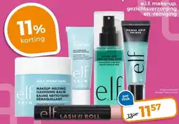 Trekpleister E.l.f. make-up, gezichtsverzorging en reiniging aanbieding