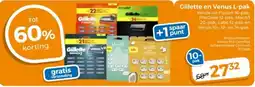 Trekpleister Gillette en Venus L-pak aanbieding