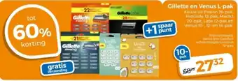 Trekpleister Gillette en Venus L-pak aanbieding