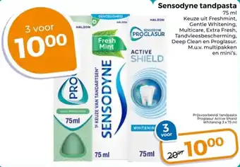 Trekpleister Sensodyne tandpasta aanbieding