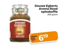 Trekpleister Douwe Egberts Aroma Rood oploskoffie aanbieding