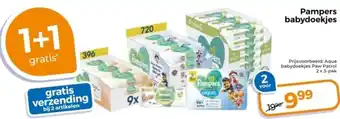 Trekpleister Pampers babydoekjes aanbieding