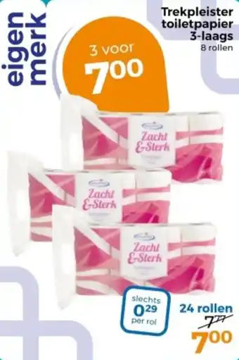 Trekpleister Trekpleister toiletpapier 3-laags aanbieding