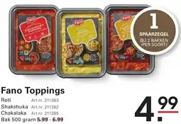 Sligro Fano Toppings aanbieding