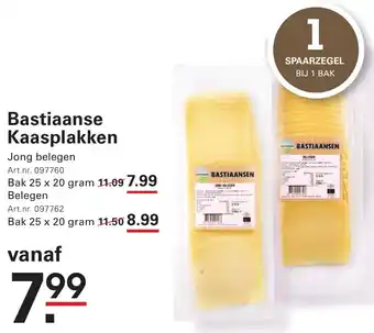 Sligro Bastiaanse Kaasplakken aanbieding