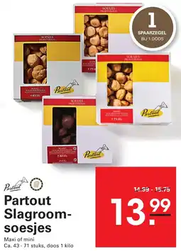 Sligro Partout Slagroomsoesjes aanbieding