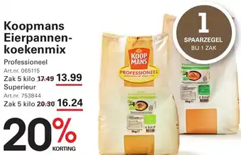 Sligro Koopmans Eierpannenkoekenmix aanbieding
