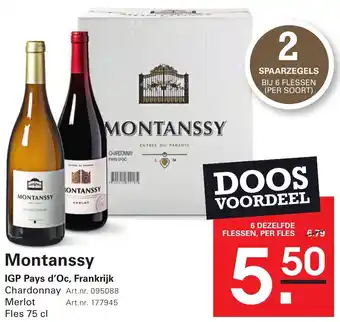 Sligro Montanssy aanbieding