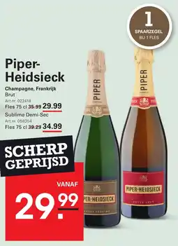 Sligro Piper-Heidsieck aanbieding