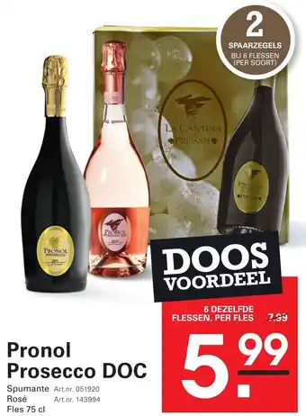 Sligro Pronol Prosecco DOC aanbieding