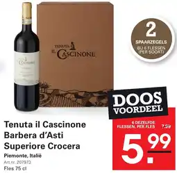 Sligro Tenuta il Cascinone Barbera d'Asti Superiore Crocera aanbieding