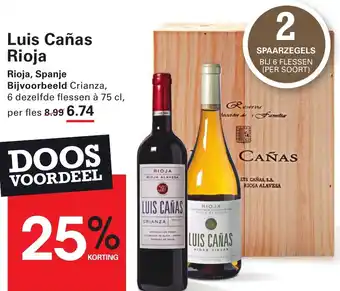 Sligro Luis cañas rioja aanbieding