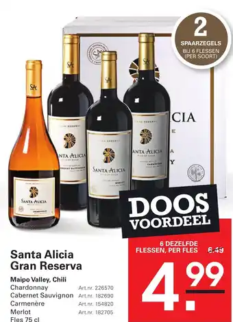 Sligro Santa alicia gran reserva aanbieding