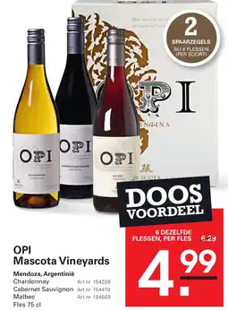 Sligro Opi mascota vineyards aanbieding
