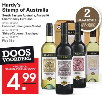 Sligro Hardy's stamp of australia aanbieding