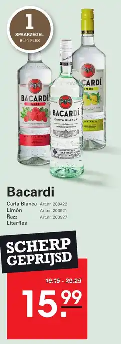 Sligro Bacardi aanbieding