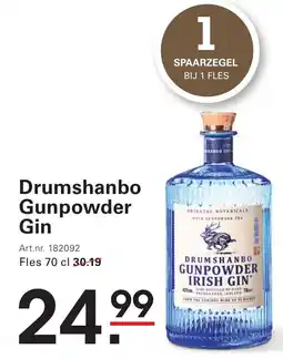 Sligro Drumshanbo gunpowder gin aanbieding