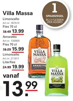 Sligro Villa massa aanbieding