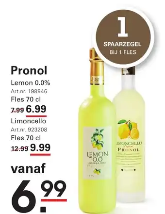 Sligro Pronol aanbieding