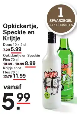 Sligro Opkickertje speckie en krijtje aanbieding