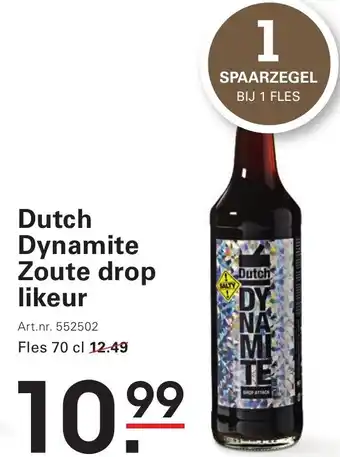 Sligro Dutch dynamite zoute drop likeur aanbieding