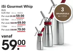 Sligro Isi gourmet whip aanbieding
