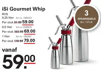 Sligro Isi gourmet whip aanbieding