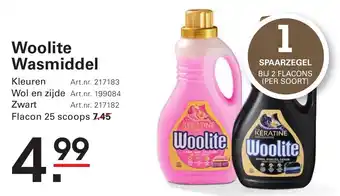 Sligro Woolite wasmiddel aanbieding