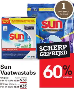 Sligro Sun vaatwastabs aanbieding