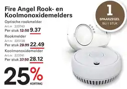 Sligro Fire angel rook en koolmonoxidemelders aanbieding
