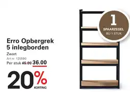 Sligro Erro opbergrek 5 inlegborden aanbieding